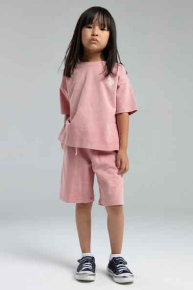 US2089 - V2 RETRO PEMBE - İki İplik - Bermuda Takım