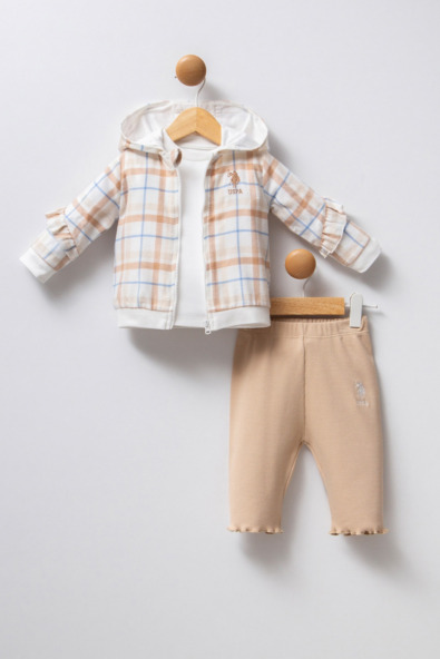 USB2382 - V1 BEYAZ - Dokuma Kumaş - 3'lü Takım